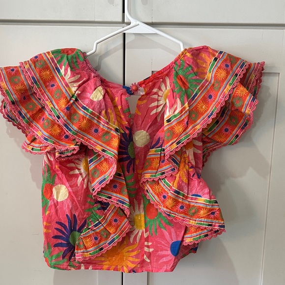 Colorful Farm Rio Floral Ruffled Blouse - Picture 4 of 6